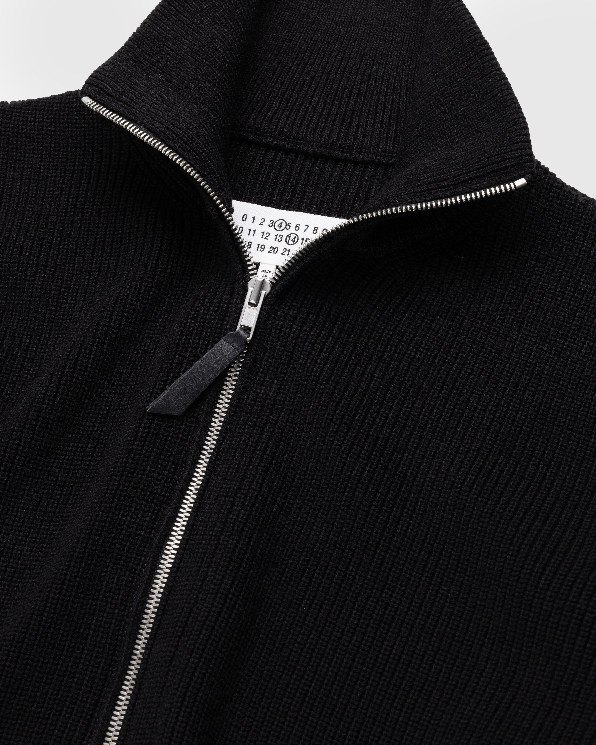 Maison Margiela Knit Zip Up Cardigan Black Highsnobiety Shop